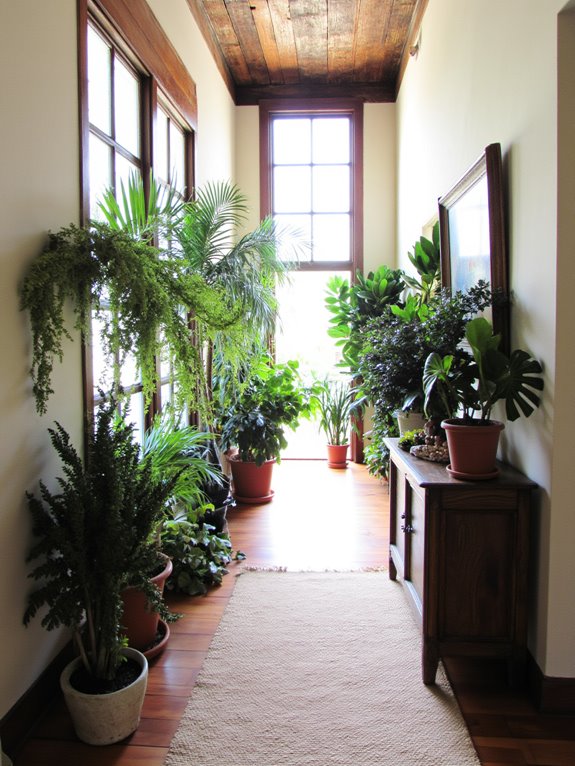 vibrant greenery enhances tranquility