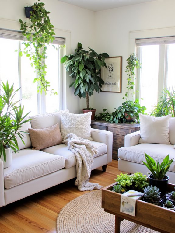 vibrant indoor plant decor