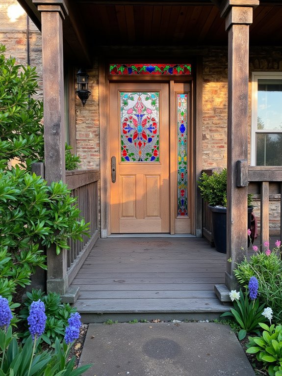 vibrant stained glass charm