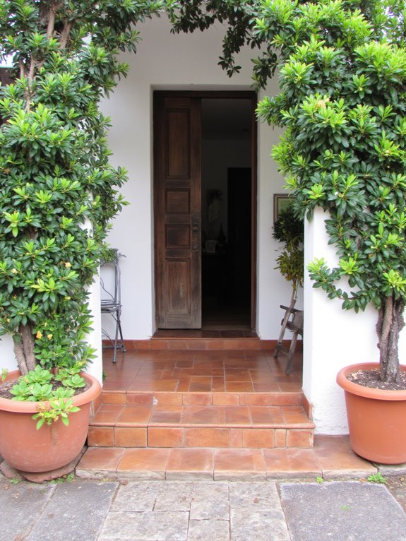 warm charming terracotta tiles