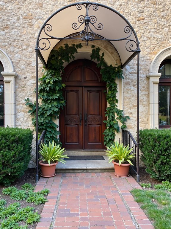 warm inviting entrance shelter