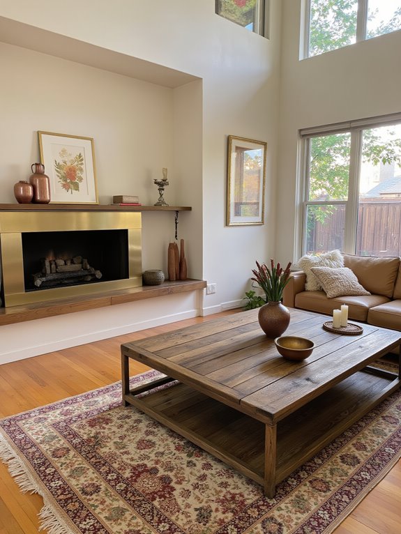 warm metals enhance coziness