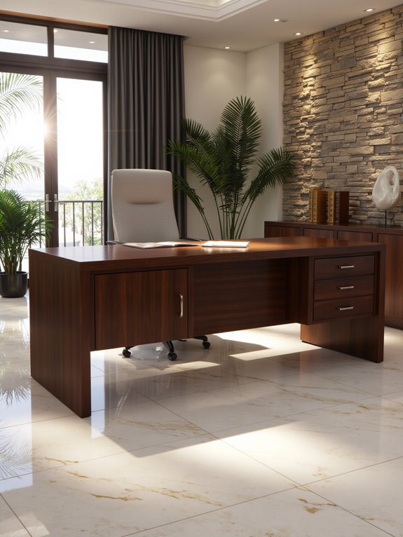 warmth with wood and stone