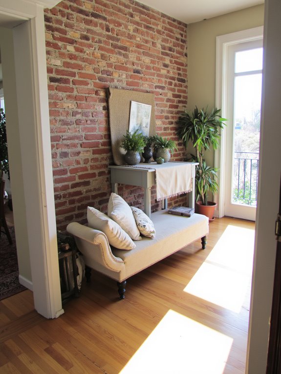 welcoming entrance hall features