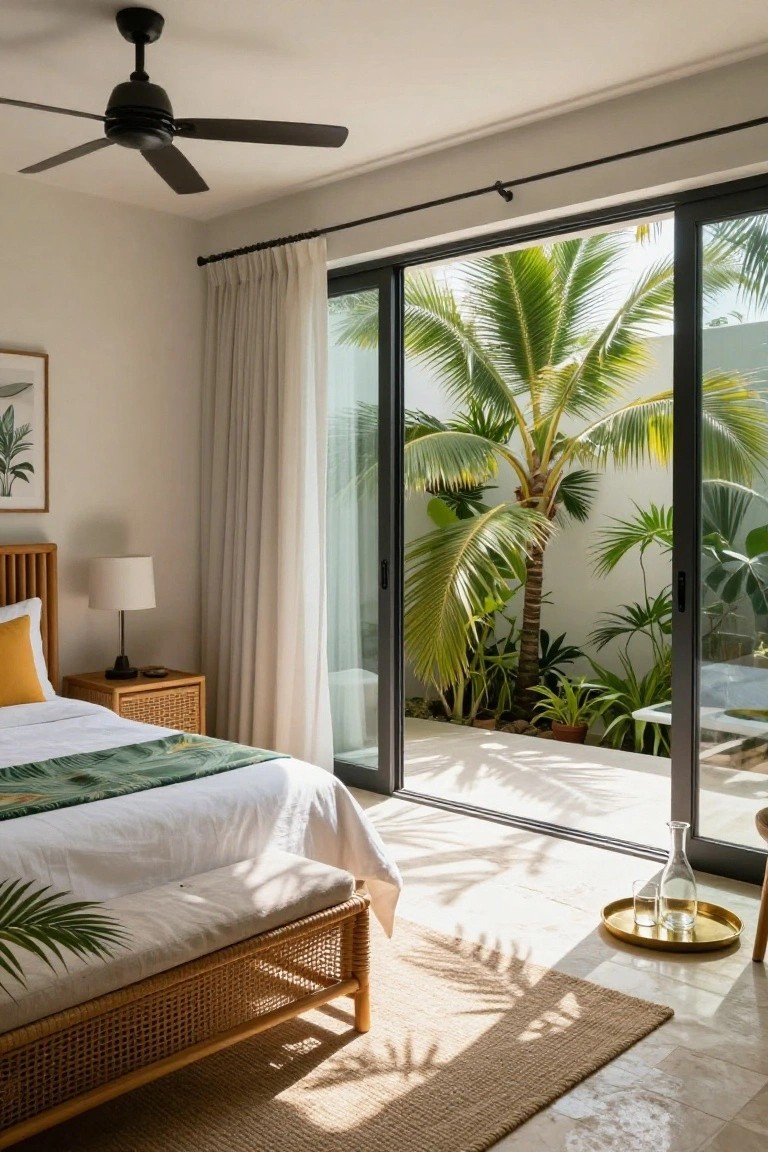 Bedrooms That Open to a Courtyard Garden