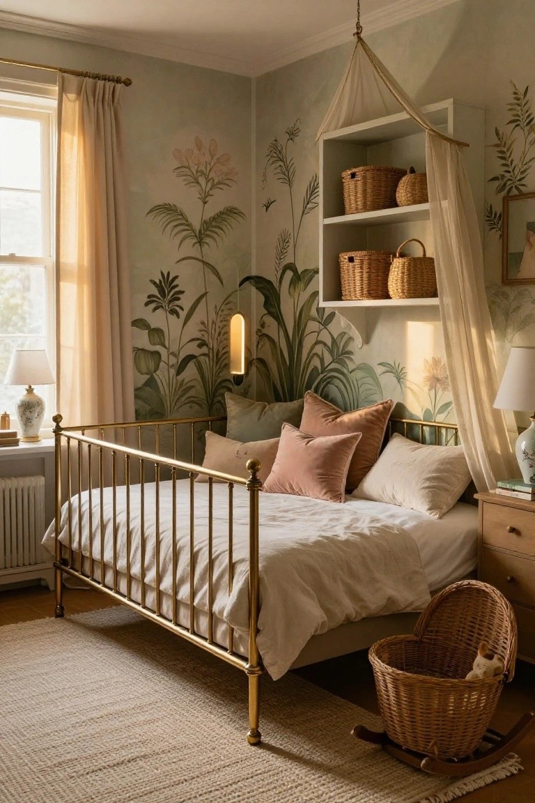 Botanical Wallpaper Bedroom Retreat