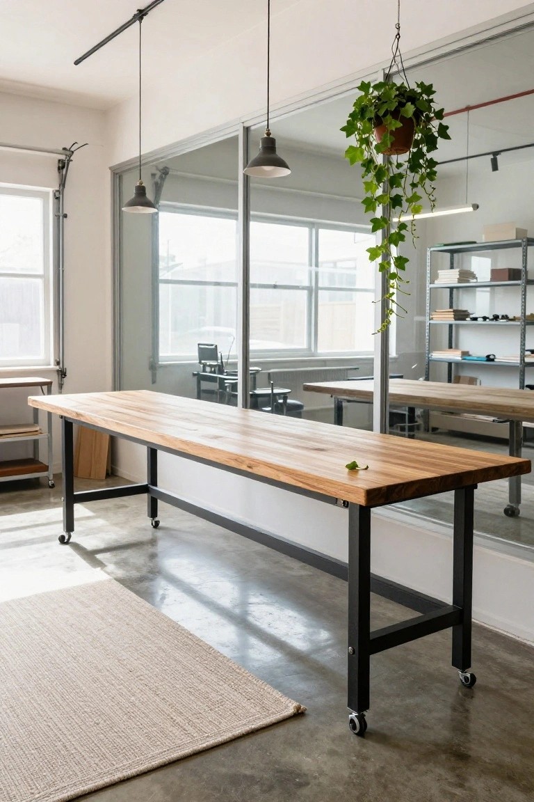 Wheeled Workbench for Flexible Workspaces