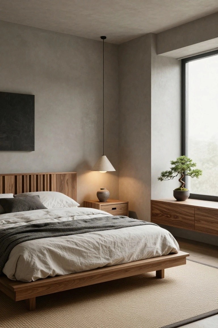 Low Profile Wooden Platform Beds
