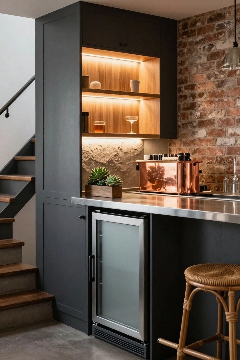 Compact Under-Stair Bar