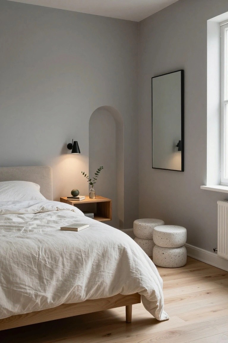 Arched Niches for Bedside Lighting