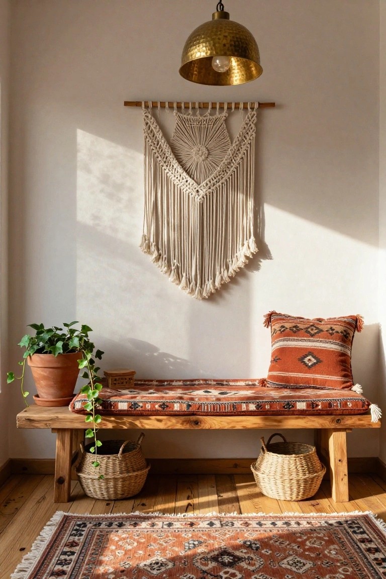 Cozy Entry Bench Seating