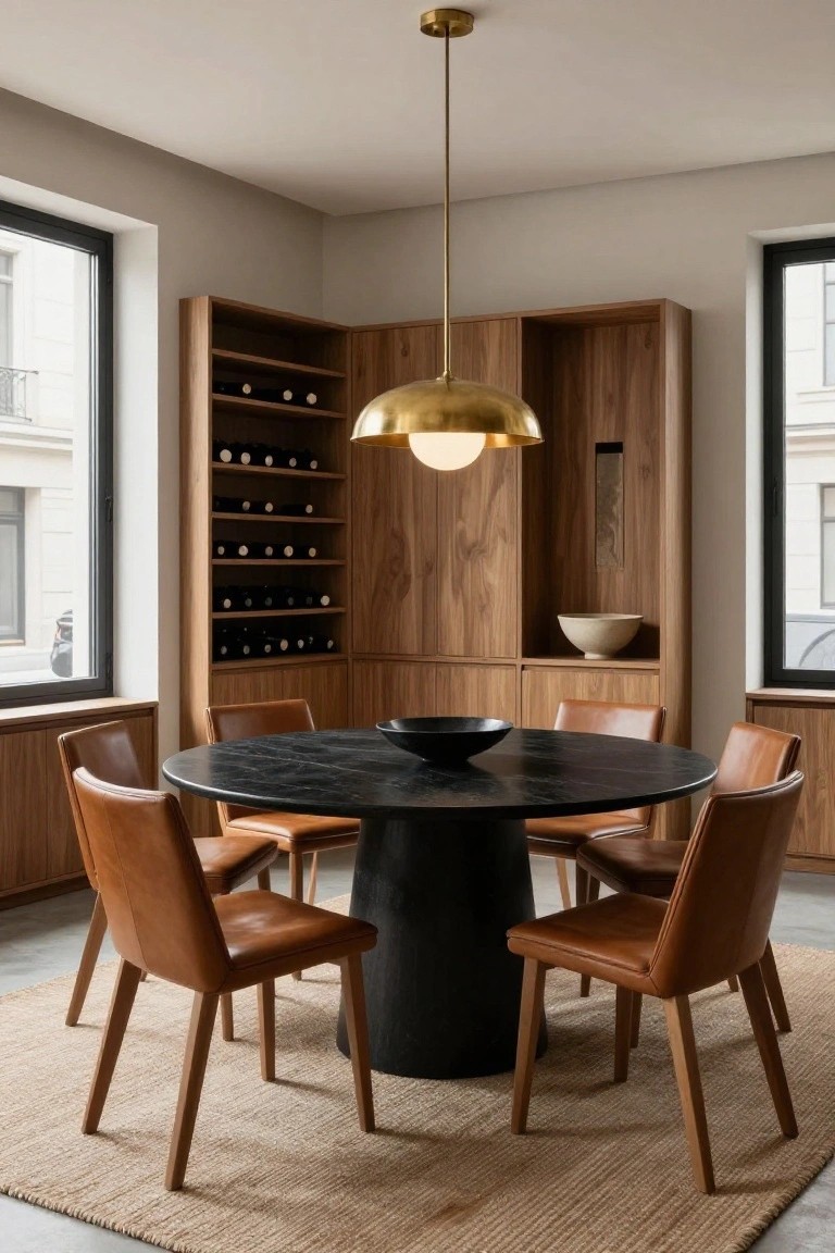 Dining Nooks with Built-In Wine Storage