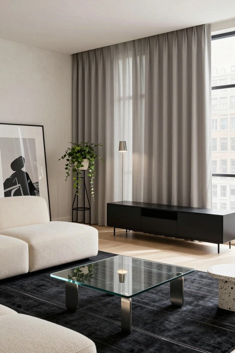 Sheer Floor-to-Ceiling Curtains