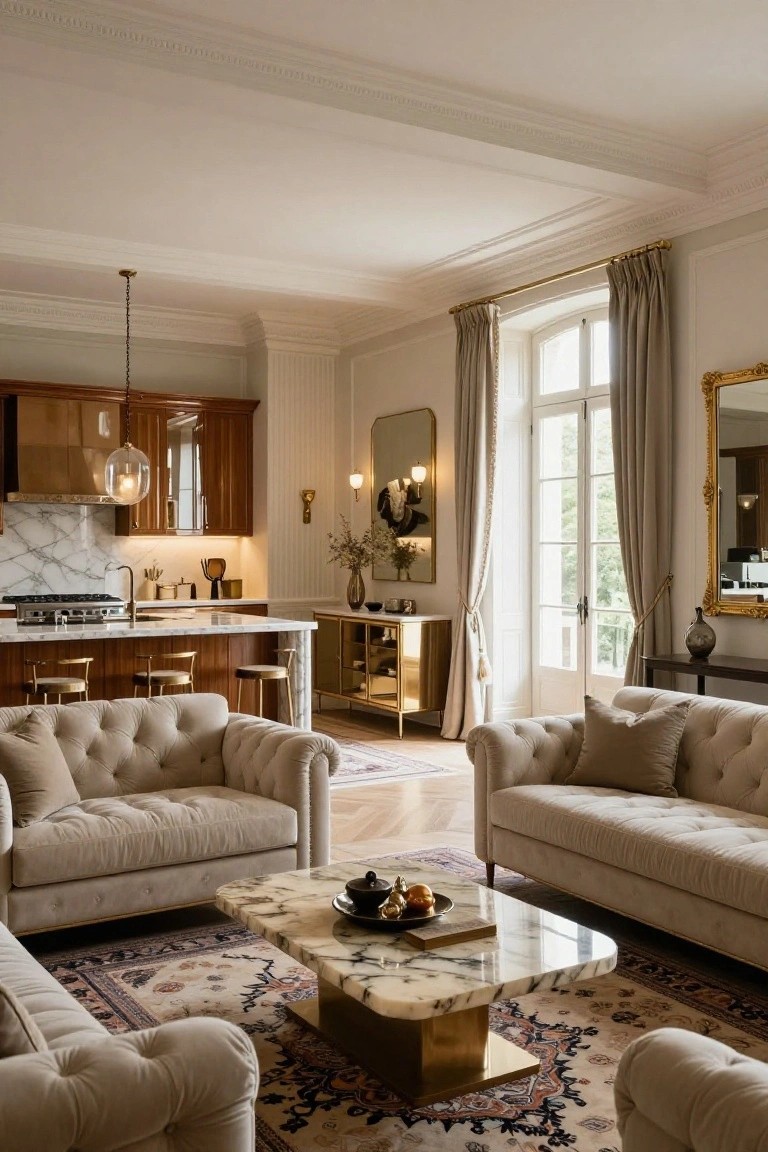 Open Kitchen Living Room Layout