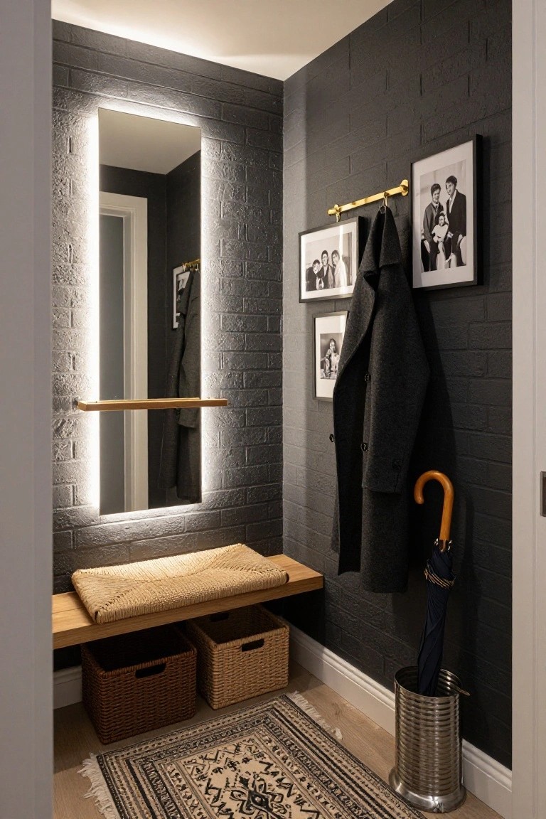 Entry Bench with Under-Bench Storage