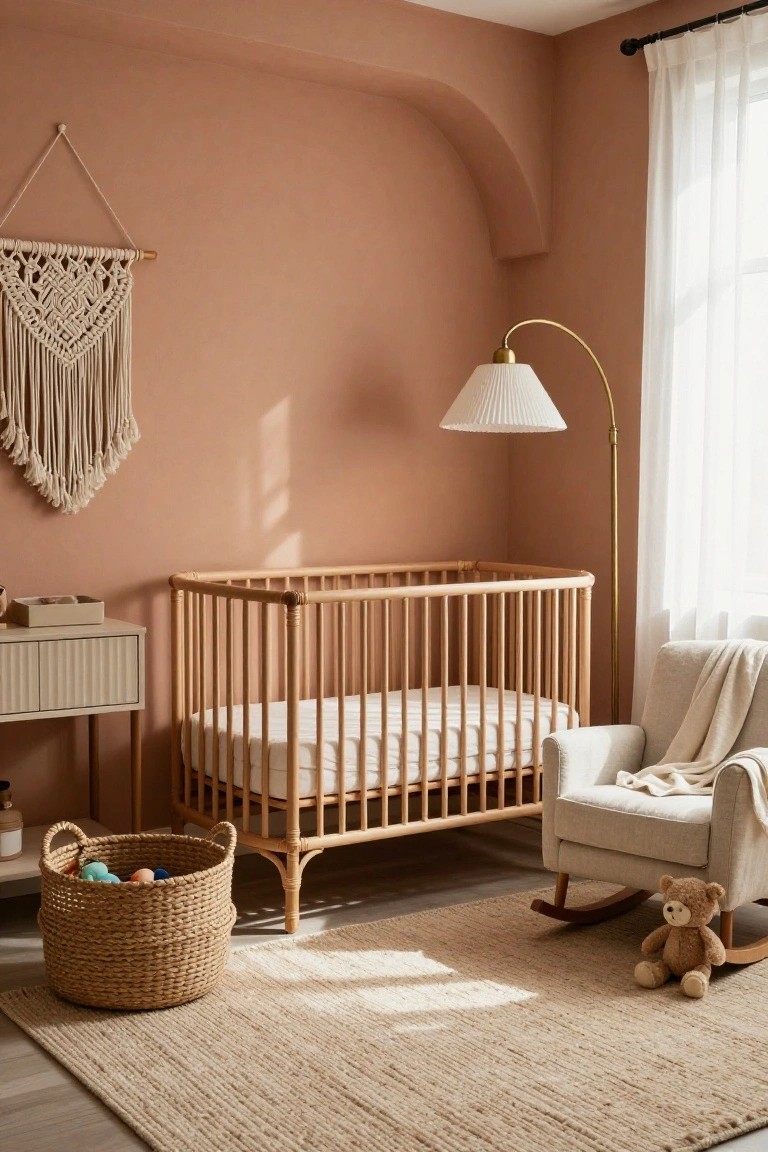Warm Terracotta Walls for Nurseries