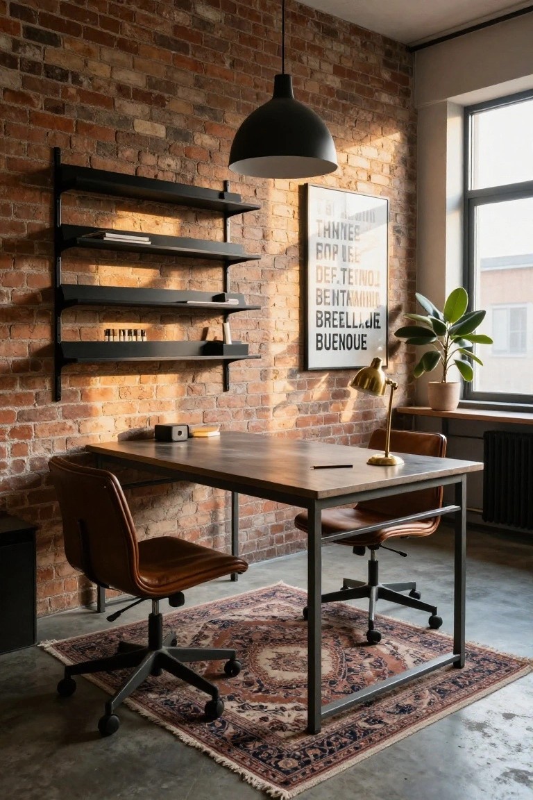 Brick Wall Storage Shelves